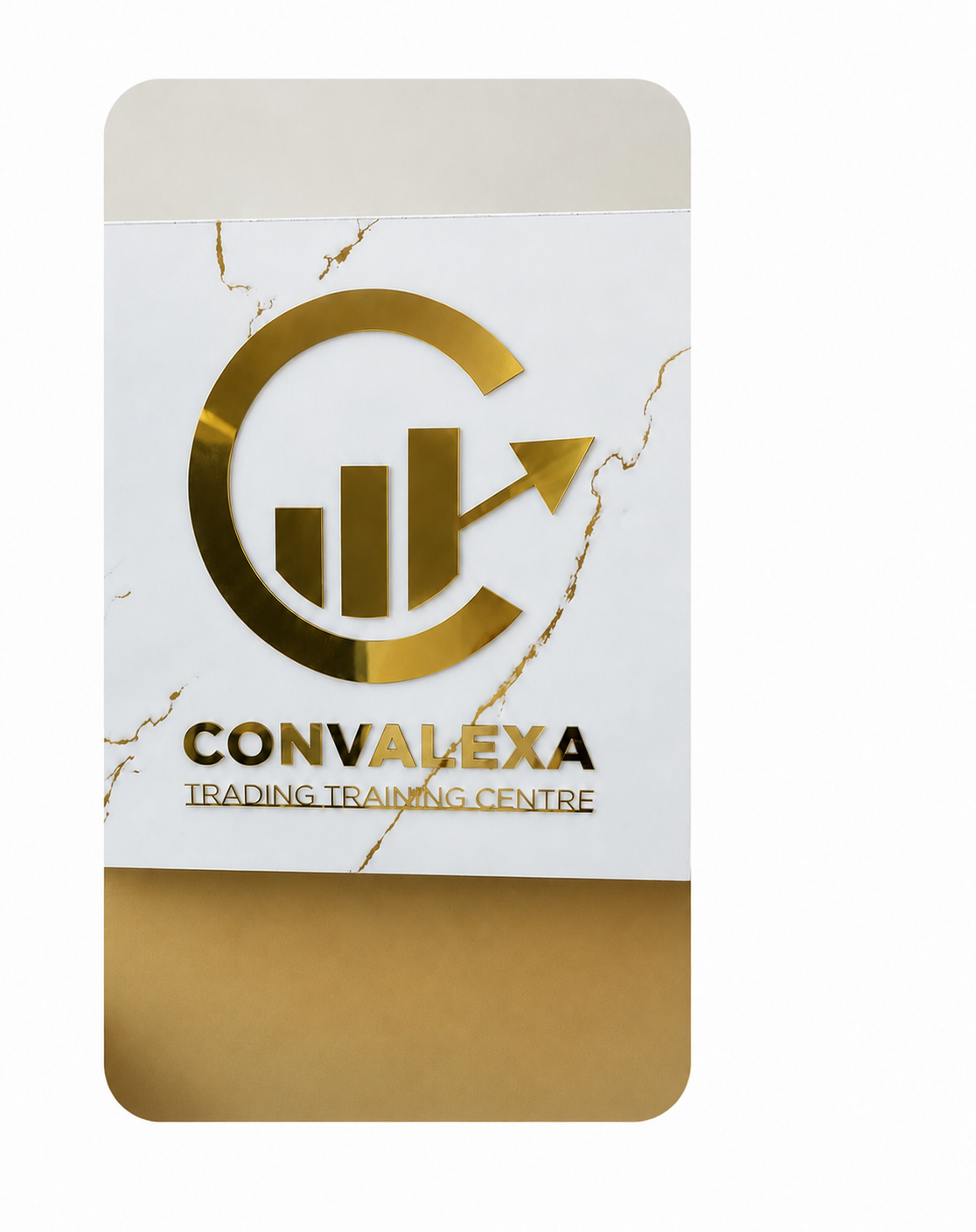 Convalexa Trading Training Centre logo wall