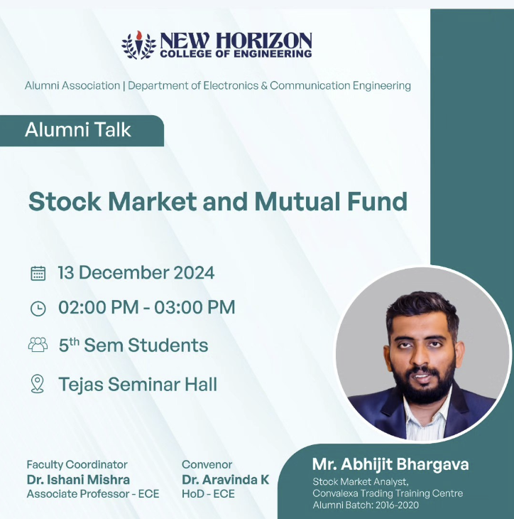 Abhijit Bhargava guest speaker achievement at New Horizon College of Engineering